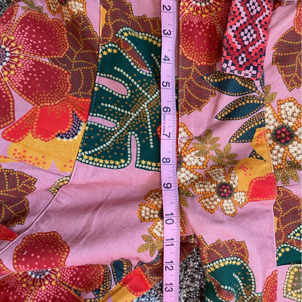 Farm Rio x Anthropologie Esperanza Pink Floral Pants - Picture 12 of 13